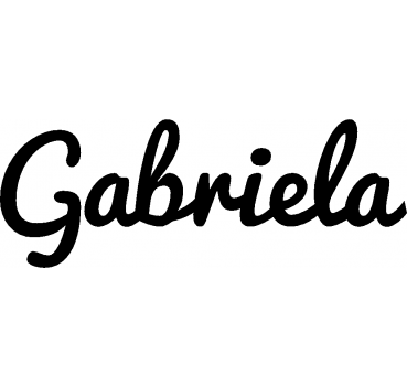Gabriela - Schriftzug aus Birke-Sperrholz