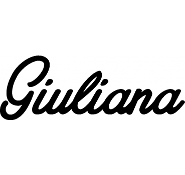 Giuliana - Schriftzug aus Birke-Sperrholz