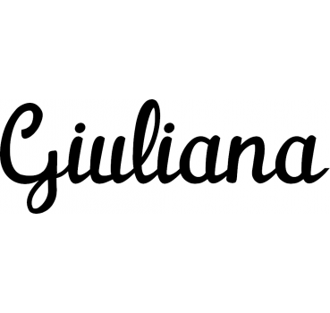 Giuliana - Schriftzug aus Birke-Sperrholz