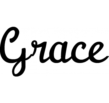 Grace - Schriftzug aus Birke-Sperrholz