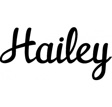 Hailey - Schriftzug aus Birke-Sperrholz
