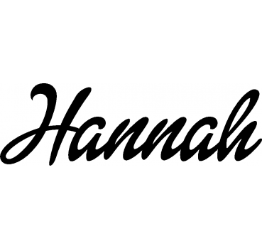 Hannah - Schriftzug aus Birke-Sperrholz