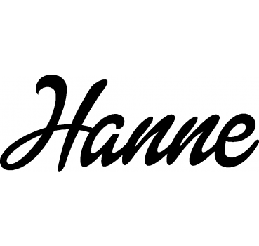 Hanne - Schriftzug aus Birke-Sperrholz