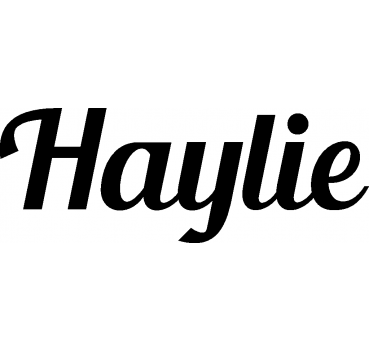 Haylie - Schriftzug aus Birke-Sperrholz