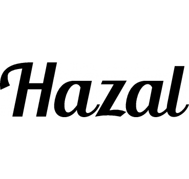 Hazal - Schriftzug aus Birke-Sperrholz