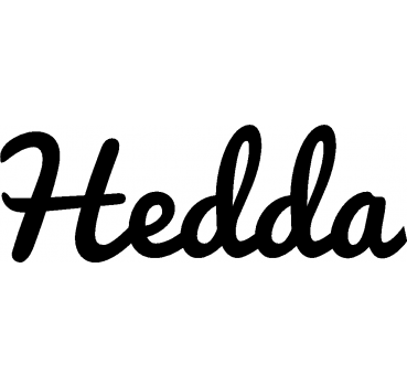 Hedda - Schriftzug aus Birke-Sperrholz
