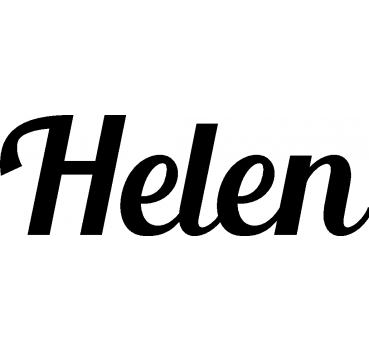 Helen - Schriftzug aus Birke-Sperrholz