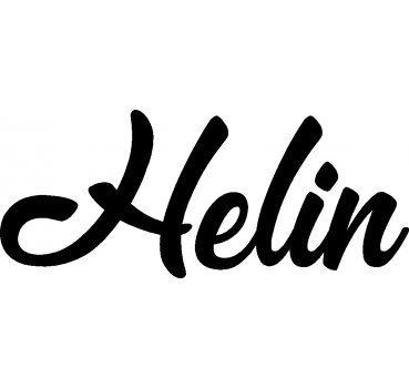 Helin - Schriftzug aus Birke-Sperrholz