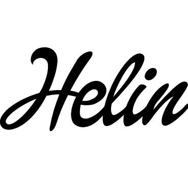 Helin - Schriftzug aus Birke-Sperrholz