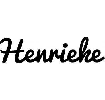 Henrieke - Schriftzug aus Birke-Sperrholz