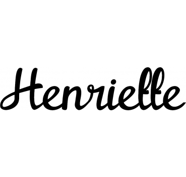 Henriette - Schriftzug aus Birke-Sperrholz