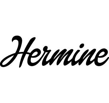 Hermine - Schriftzug aus Birke-Sperrholz