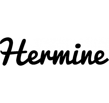 Hermine - Schriftzug aus Birke-Sperrholz