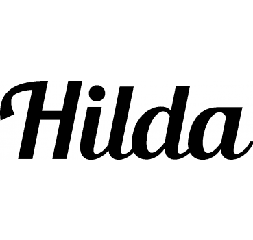 Hilda - Schriftzug aus Birke-Sperrholz