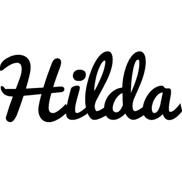 Hilda - Schriftzug aus Birke-Sperrholz