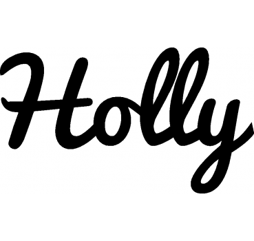 Holly - Schriftzug aus Birke-Sperrholz