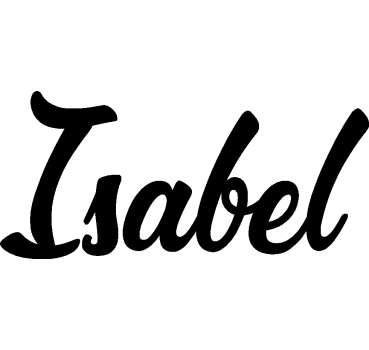 Isabel - Schriftzug aus Birke-Sperrholz