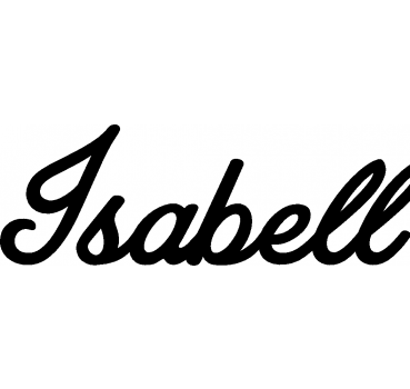 Isabell - Schriftzug aus Birke-Sperrholz