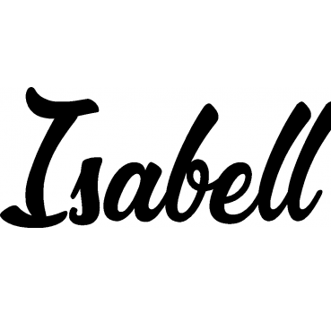 Isabell - Schriftzug aus Birke-Sperrholz