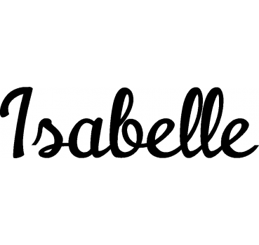 Isabelle - Schriftzug aus Birke-Sperrholz
