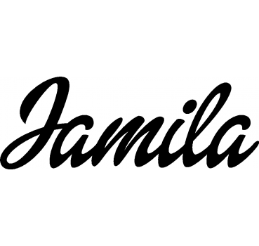 Jamila - Schriftzug aus Birke-Sperrholz