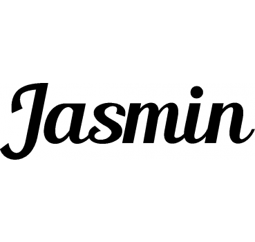 Jasmin - Schriftzug aus Birke-Sperrholz
