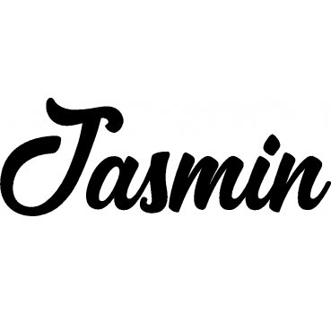 Jasmin - Schriftzug aus Birke-Sperrholz