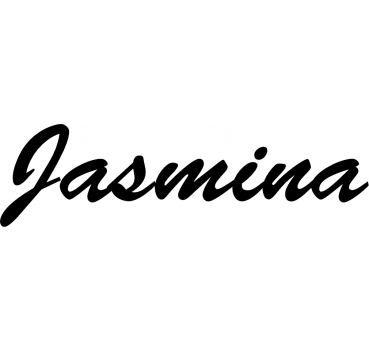 Jasmina - Schriftzug aus Birke-Sperrholz