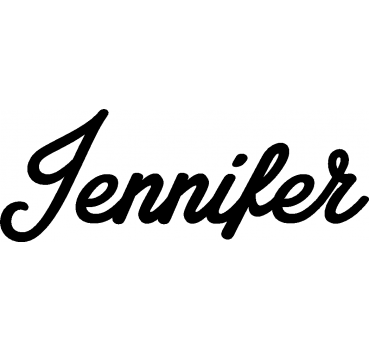 Jennifer - Schriftzug aus Birke-Sperrholz
