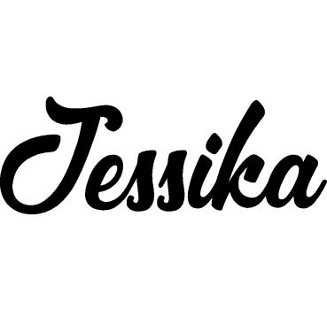 Jessika - Schriftzug aus Birke-Sperrholz