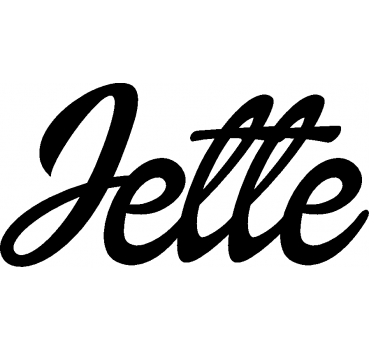 Jette - Schriftzug aus Birke-Sperrholz