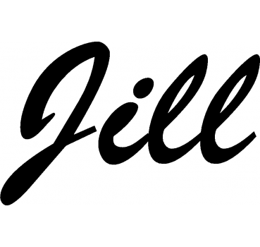 Jill - Schriftzug aus Birke-Sperrholz