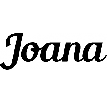 Joana - Schriftzug aus Birke-Sperrholz
