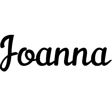 Joanna - Schriftzug aus Birke-Sperrholz