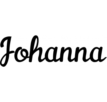 Johanna - Schriftzug aus Birke-Sperrholz