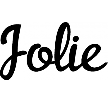 Jolie - Schriftzug aus Birke-Sperrholz