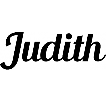 Judith - Schriftzug aus Birke-Sperrholz