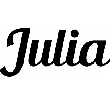 Julia - Schriftzug aus Birke-Sperrholz