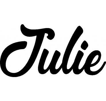 Julie - Schriftzug aus Birke-Sperrholz