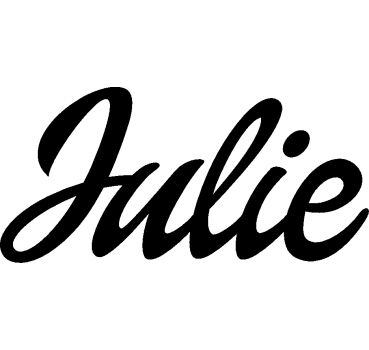 Julie - Schriftzug aus Birke-Sperrholz