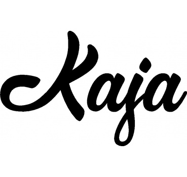 Kaja - Schriftzug aus Birke-Sperrholz