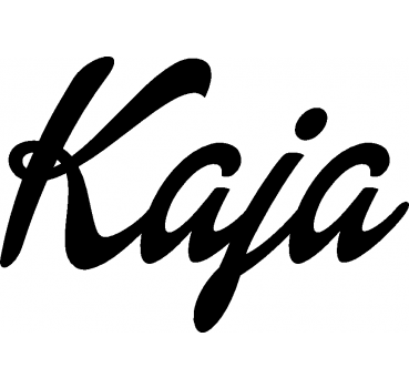Kaja - Schriftzug aus Birke-Sperrholz