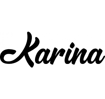 Karina - Schriftzug aus Birke-Sperrholz