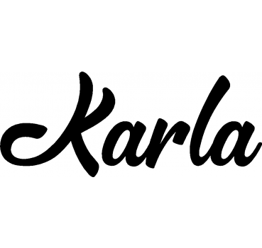 Karla - Schriftzug aus Birke-Sperrholz