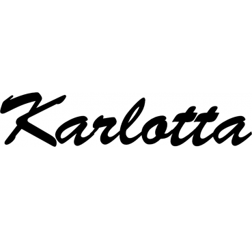 Karlotta - Schriftzug aus Birke-Sperrholz