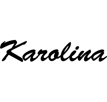Karolina - Schriftzug aus Birke-Sperrholz