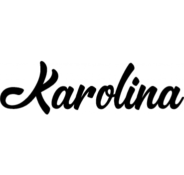 Karolina - Schriftzug aus Birke-Sperrholz