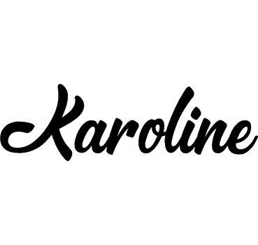 Karoline - Schriftzug aus Birke-Sperrholz