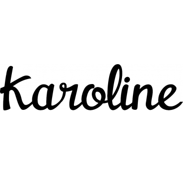 Karoline - Schriftzug aus Birke-Sperrholz