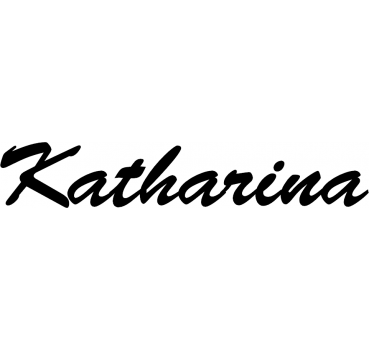 Katharina - Schriftzug aus Birke-Sperrholz